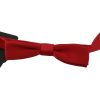 Exclusive Dolce & Gabbana Red Silk Bow Tie One Size Men