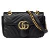 GG Marmont Small Shoulder Bag with Structured Chain Design and Flap Closure One Size Women