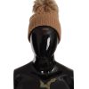 Stunning Dolce & Gabbana Knit Beanie Hat with Fleece Liner One Size Women