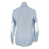 Blue Striped Cotton Shirt with Long Sleeves – S