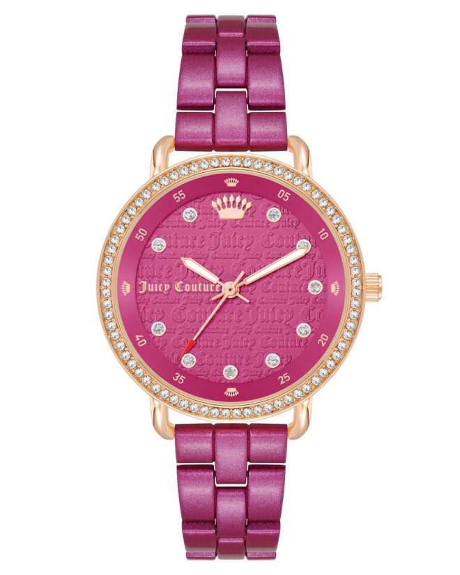 Rose Gold Fashion Watch with Rhine Stone Facing One Size Women