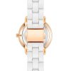 Rose Gold Fashion Watch with Rhine Stone Facing One Size Women