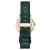 Gold Fashion Analog Watch with Rhinestone Facing One Size Women