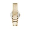 Gold Fashion Analog Watch with Rhine Stone Facing One Size Women