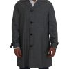 100% Authentic Dolce & Gabbana Trench Coat with Button Closure – 44 IT