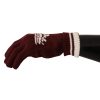 Patterned Cashmere Gloves with Byzantine Crown Detail – 9