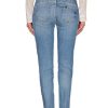 Denim Jeans with Beaded Front and Worn Effect W28 US Women