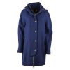 Blue Love Moschino Coat with Hood and Golden Button Closure – 42 IT