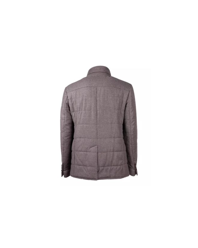 Tessuto Wool and Cashmere Coat with Button Closure 48 IT Men