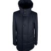 Loro Piana Wool and Cashmere Coat with Removable Hood 50 IT Men