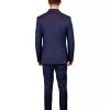 Blue Wool Suit with 2-Button Jacket and Pants 50 IT Men