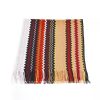 Geometric Pattern Fringed Scarf with Vibrant Colors One Size Women