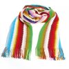 Geometric Pattern Fringed Scarf One Size Women