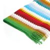 Geometric Pattern Fringed Scarf One Size Women