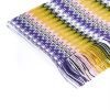 Geometric Pattern Fringed Scarf One Size Women