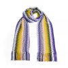 Geometric Pattern Fringed Scarf One Size Women