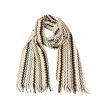 Fringed Geometric Fantasy Scarf One Size Women