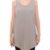 Comeforbreakfast Loose-fit Gray Top with Logo Details 40 IT Women