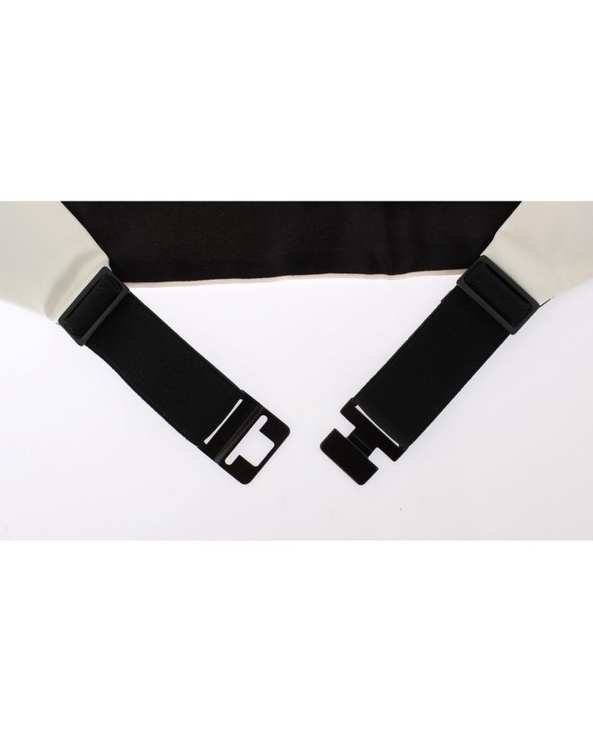 Exclusive Silk Cummerbund with Logo Details – White 44 IT Men