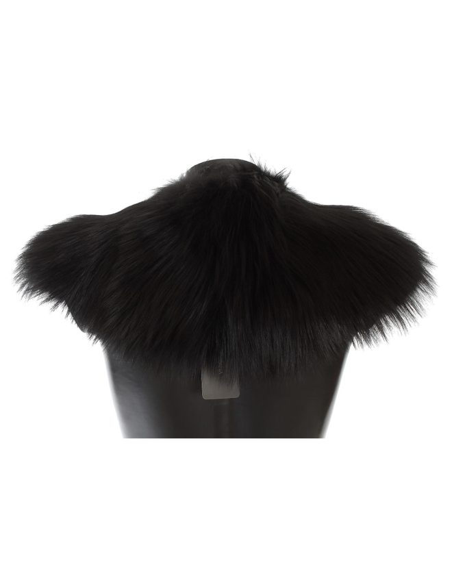 Black Fox Fur Shoulder Wrap by Dolce & Gabbana – 38 IT