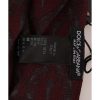 100% Silk Dolce & Gabbana Tie Scarf Wrap One Size Men