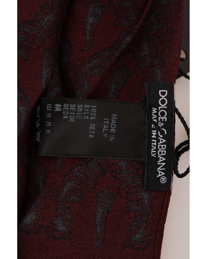 100% Silk Dolce & Gabbana Tie Scarf Wrap One Size Men