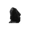 Dolce & Gabbana Black Weasel Fur Hooded Scarf Wrap One Size Women