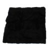 Dolce & Gabbana Black Weasel Fur Hooded Scarf Wrap One Size Women