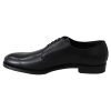 Handcrafted Black Leather Derby Dress Formal Shoes – 39.5 EU