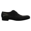 Derby Dress Formal Shoes with Leather Sole and Logo Details Men – 42.5 EU