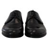 Derby Dress Formal Shoes with Leather Sole and Logo Details Men – 42.5 EU