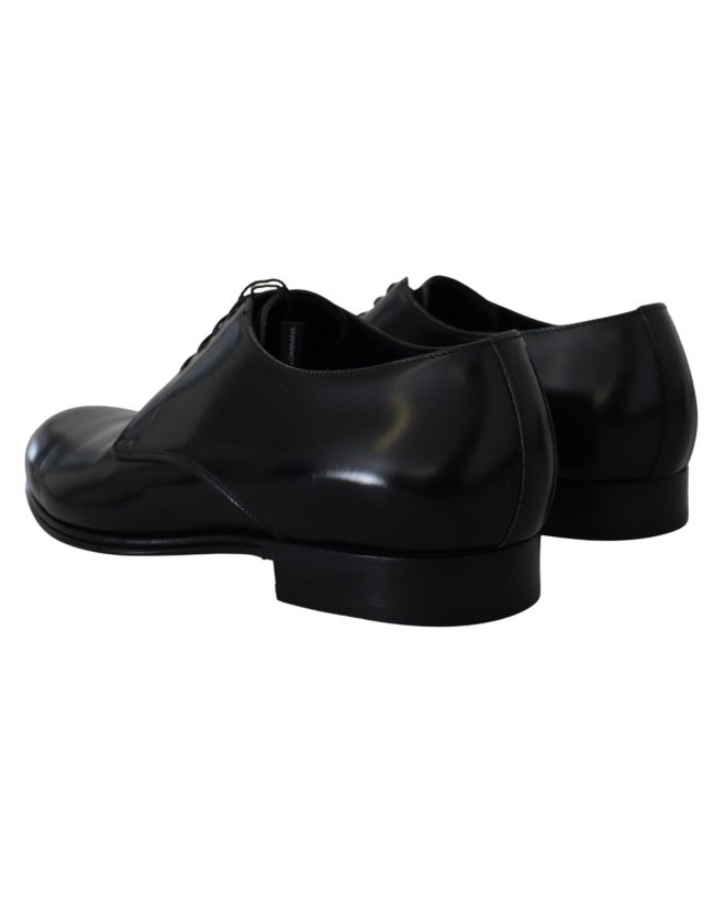 Derby Dress Formal Shoes with Leather Sole and Logo Details Men – 42.5 EU