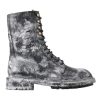 Gorgeous Dolce & Gabbana Lace Up Boots with Logo Details 40 EU Men