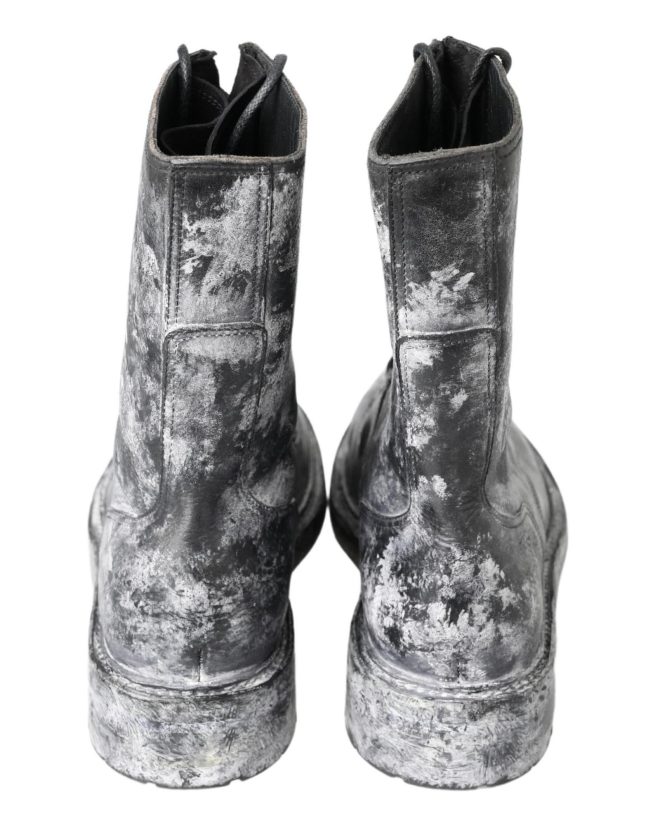 Gorgeous Dolce & Gabbana Lace Up Boots with Logo Details 40 EU Men