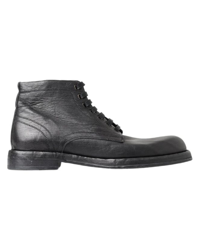 Dolce & Gabbana Mens Lace Up Boots Men – 44 EU