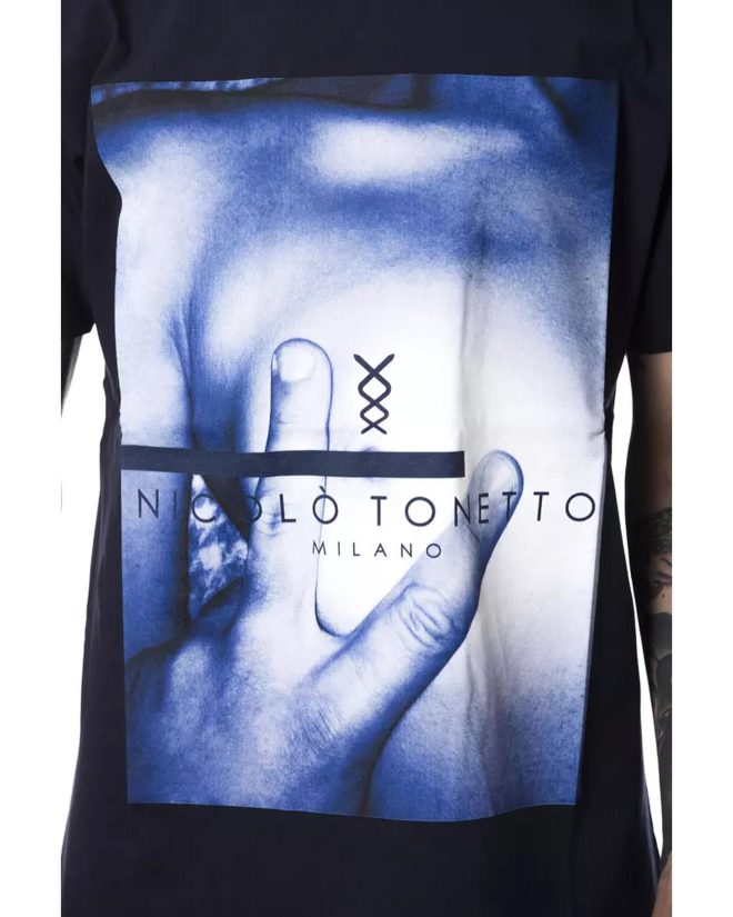 Printed Round Neck T-shirt – Short Sleeve M Men