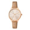 Rose Gold Fashion Analog Watch with Rhine Stone Facing One Size Women