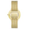 Gold Analog Bangle Watch with Dual Time Functions One Size Women