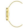 Gold Analog Bangle Watch with Dual Time Functions One Size Women