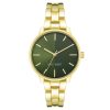 Classic Gold Metal Analog Womens Quartz Watch One Size Women