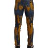 Genuine Dolce & Gabbana Skinny Denim Jeans with Zipper and Button Closure Men – 48 IT