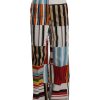 Dress High Waist Pants with Multicolor Stripes 36 IT Women