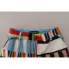 Dress High Waist Pants with Multicolor Stripes 36 IT Women