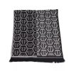 Monogram Fringed Scarf One Size Men