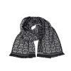 Monogram Fringed Scarf One Size Men