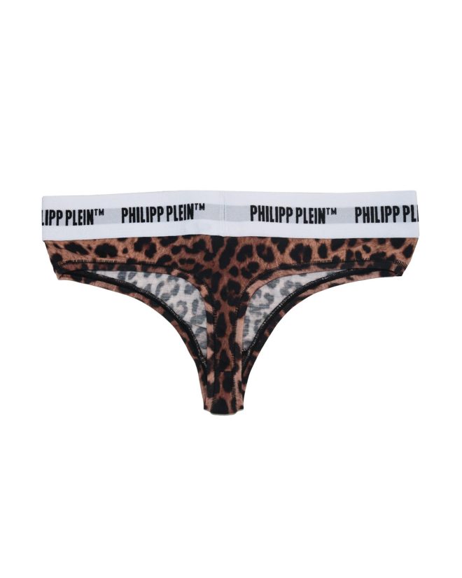 Leopard Print Thong Set by Philipp Plein (2-Pack) – M