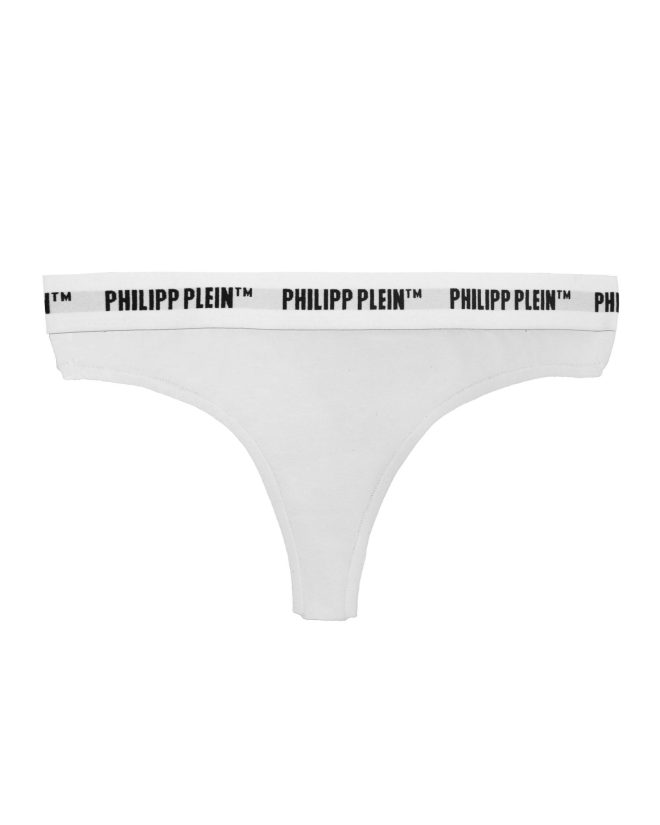 Philipp Plein Womens Thong – Elastic Logo Two-Piece Pack XL Women