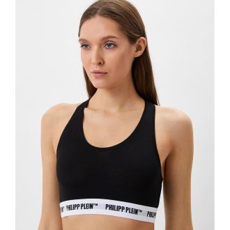 Philipp Plein Black Thong – Elastic Logo Detail (2-Pack) XL Women