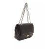 Logo Lined Leather Crossbody Bag One Size Women