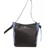 Adjustable Leather Shoulder Bag with Logo Detail and Dustbag Included One Size Women